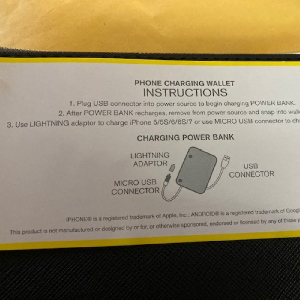 NWT - Liz Claiborne Universal Phone Charging Wallet/Wristlet For iPhone/Android - Picture 8 of 12